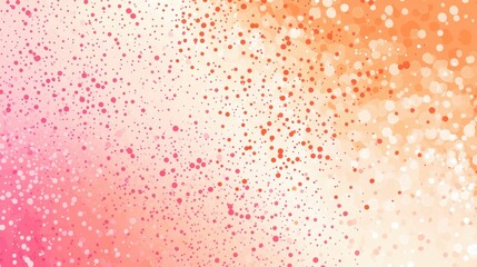 Leinwandbilder - Bright pastel orange background with soft gradients and scattered dots creating a vibrant visual effect