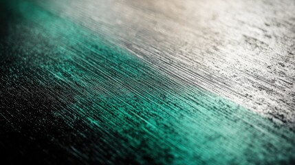 Poster - Scratched steel surface showcasing a unique gradient of color and texture that reflects light at different angles