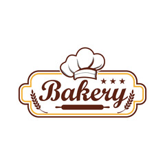 Wheat bread logo template. Badges for bakery, home made bakery, restaurant or cafe, cake shop, business.