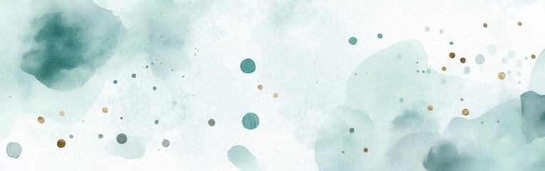 Aufkleber - Elegant pastel mint strokes create a serene and calming atmosphere in a contemporary design space