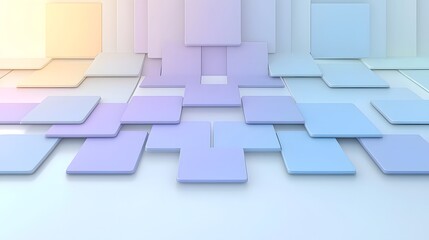 Poster - Smooth abstract purple gradient background with blurred light rays and soft shadows creating a modern digital and minimal aesthetic design for use as a wallpaper web banner or creative concept