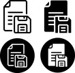 © maru - フロッピーディスク　テキストファイル　アイコンセット
