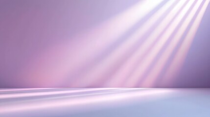 Fototapete - Elegant abstract purple gradient background featuring soft blurred light rays and subtle shadows creating a smooth serene
