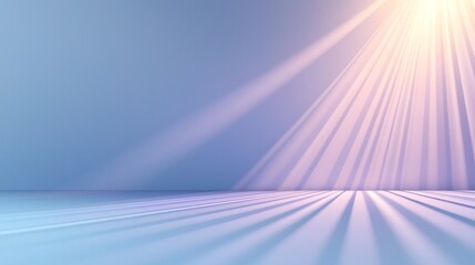 Fototapete - Radiant purple gradient background featuring soft blurred light rays and gentle shadows creating a serene ethereal and elegant abstract digital design