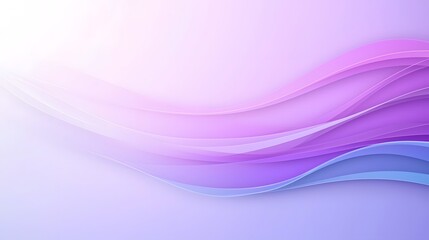 Fototapete - Captivating Purple Gradient Waves Blending into Soft Shadows for Modern Digital Background  Abstract