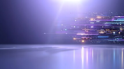 Fototapete - Captivating abstract background with a gradient of vibrant purple hues complemented by delicate light rays and gentle shadow play creating a depth of visual interest and an elegant