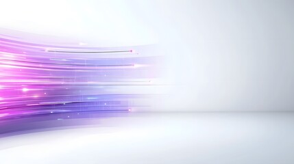 Fototapete - Captivating abstract background featuring a dynamic composition of gradient light rays and shadow effects in a mesmerizing array of vibrant purple hues creating an elegant ethereal
