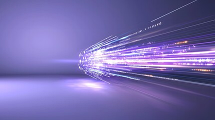 Leinwandbilder - Blurred abstract background featuring vibrant purple gradient with dynamic light rays and shadow effects creating a striking and captivating visual composition
