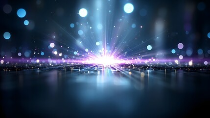 Fototapete - Captivating gradient light rays and shadow effects create a dynamic and elegant blurred abstract background featuring a mesmerizing play of colors and illumination