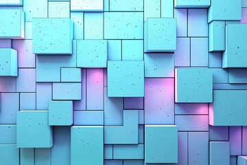Wall Mural - 3d illustration blue abstract background with geometric figure. background design. abstract and colo