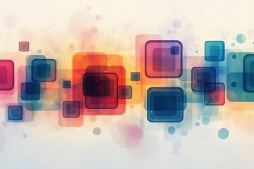 Wall Mural - abstract background of geometric shapes. pattern in full color rainbow colors , isolated on white ba