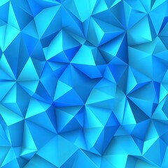 Wall Mural - abstract blue 3d geometric polygon facet background mosaic made by edgy triangles , isolated on whit