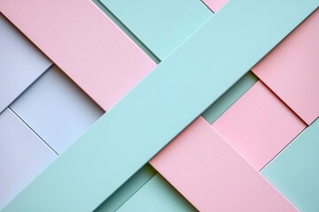 Wall Mural - abstract geometric pastel backgrounds with place for text , isolated on white background, , copy spa