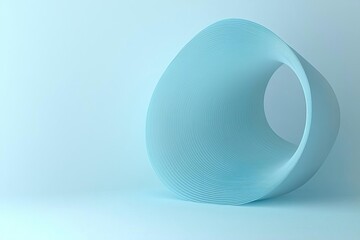 Wall Mural - abstract geometric shape light blue color paper background , isolated on white background, , copy sp