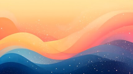 Wall Mural - soft and vibrant background featuring a dynamic gradient of modern cheerful colors and a playful abs