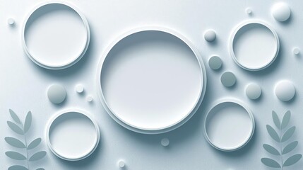 Wall Mural - background with geometrical shapes, abstract minimalist, subtle colouring , created using generative
