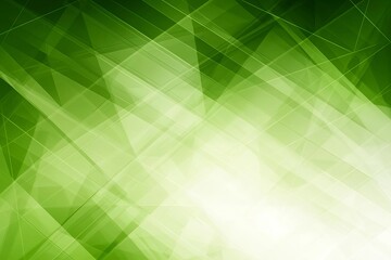 Wall Mural - simple white and green abstract low poly background template