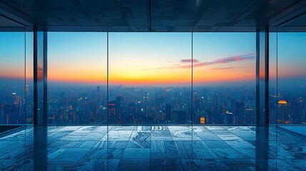 metropolitan cityscape with modern architecture. aerial viewpoint capturing architectural details in