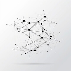 Digital Information Technology Network Background, Abstract dot point connect with gradient line Digital Networking conceptual network networking concept internet business technology communication