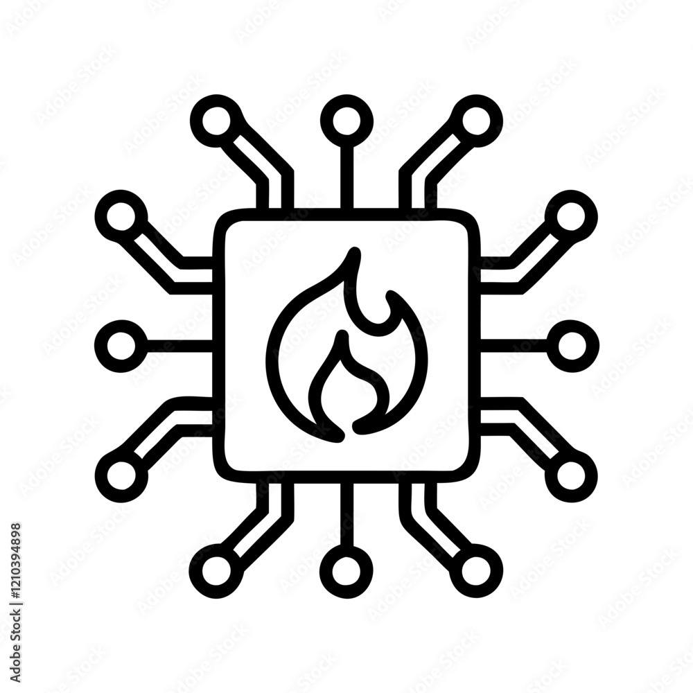 pytorch icon, pytorch line art - simple line art of pytorch, perfect ...