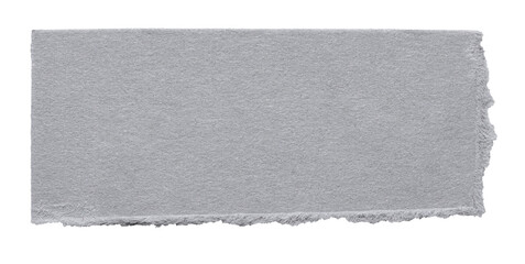 Wall Mural - grey gray cut out torn piece of blank paper note cardboard with texture and copy space for text, tra