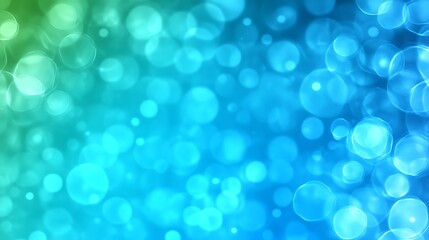 Wall Mural - abstract blue green bokeh light background image