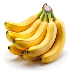 Banana bunch isolated on white background