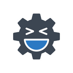 Smiling Gear Icon