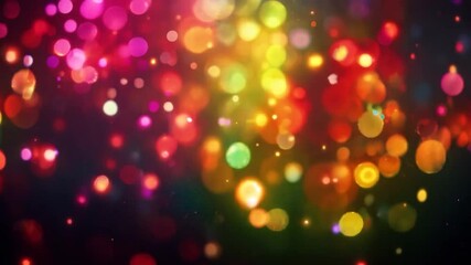 Fototapete - multicolored bokeh lights backdrop