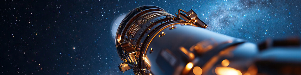 Wall Mural - Space-Based Instrument Against Starry Night Sky