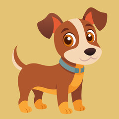 Sticker - puppy dog pet cartoon vector design