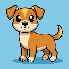 Sticker - puppy dog pet cartoon vector design