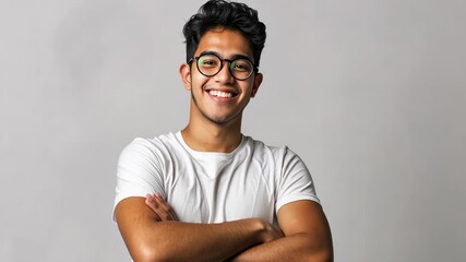 Wall Mural - The Young Smiling Male