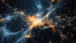 © Anna - Digital representation of a virus network with glowing connections