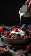 Sticker - bowl of Greek yogurt