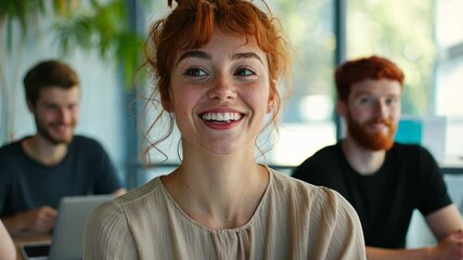 Wall Mural - The Smiling Young Woman