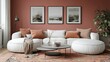© wiwat apisithpinyo - Cozy Modern Living Room with Soft Couch and Stylish Decor