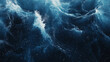 © Rajat - A banner of A deep navy blue background with a transparent black distressed overlay. White particles are scattered like distant stars, giving the artwork a calming, infinite space-like quality.