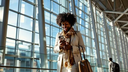 Wall Mural - The Woman at Airport Terminal