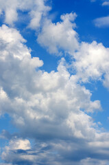 Wall Mural - White clouds in blue sky