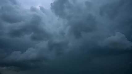 Epic Lightning Storm Dramatic Night Sky Timelapse Video