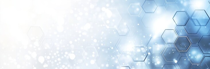 Wall Mural - a modern hexagonal pattern. a geometric abstract backdrop with simple hexagons, ideal for medical, t