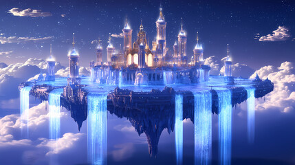 Wall Mural - floating celestial palace