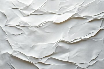 crumpled white paper texture abstract background for graphic design and posters