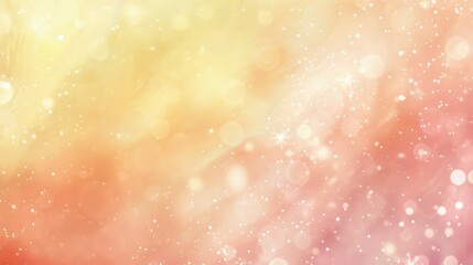 Wall Mural - soft and dreamy abstract background with gentle bokeh effects in warm yellow and pink hues, ideal fo