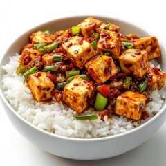 Sticker - Tofu cubes stir-fried  rice  