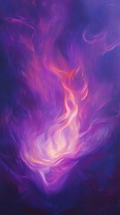 Wall Mural - Abstract Purple And Pink Flamelike Artwork