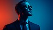 © BISO - A suited businessman set against a plain backdrop.