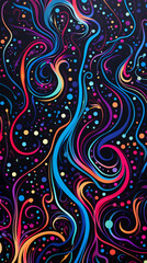 Wall Mural - digital retro spray pain abstract graphic poster background