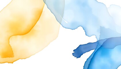 Leinwandbilder - abstract watercolor background featuring soft, flowing paint strokes in various colors